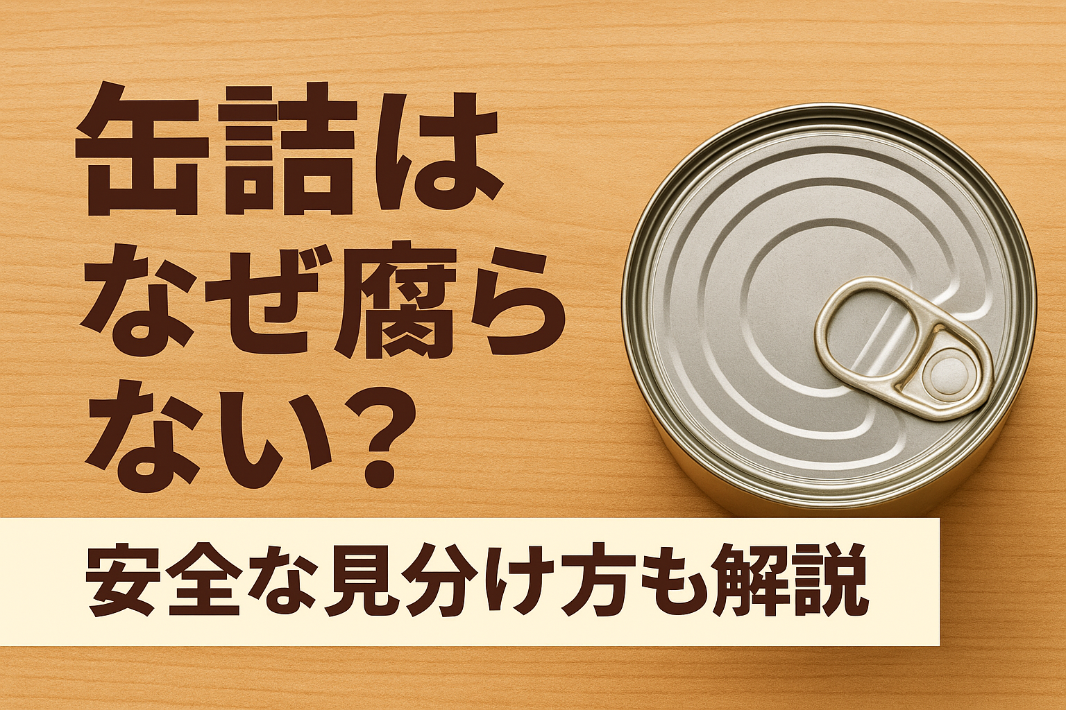 缶詰はなぜ腐らない？安全な見分け方も解説