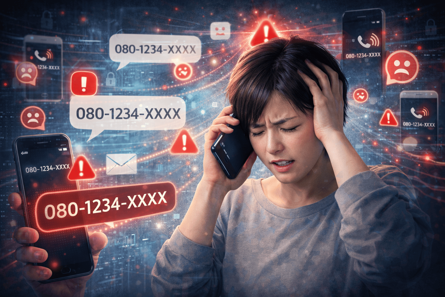 迷惑メールで電話番号がバレた場合のリスク