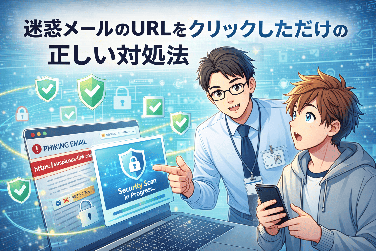 迷惑メールのURLをクリックしただけの正しい対処法