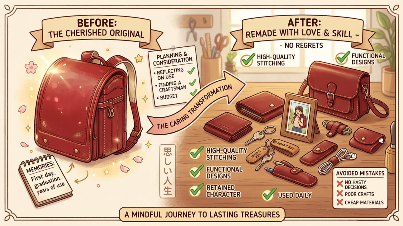 ランドセルリメイクで後悔しないために|よくある失敗7選と成功の秘訣