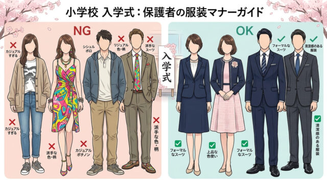 入学式の服装で「ありえない」と思われないために|母親・父親別NG例と正解コーデ完全ガイド