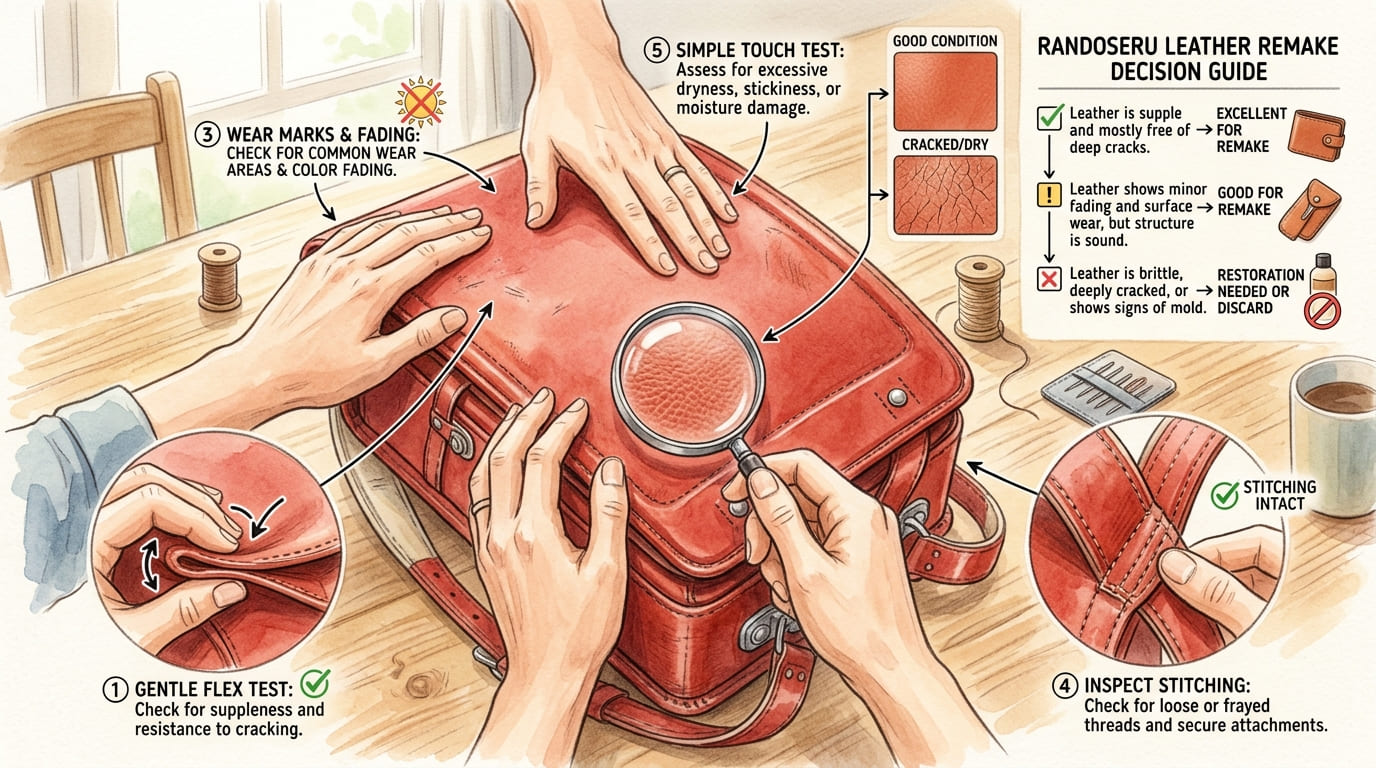 後悔しないための革の状態チェック|自宅でできる簡単診断法